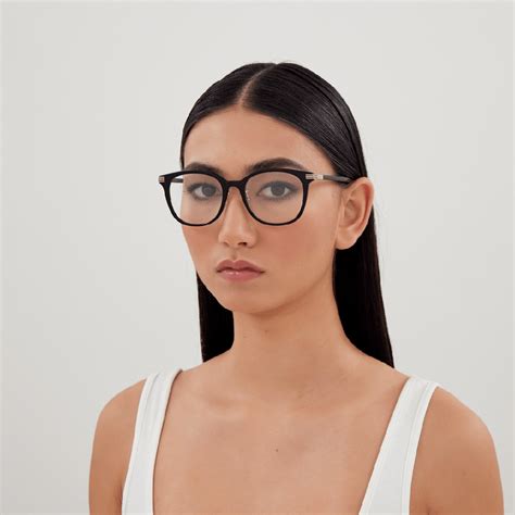 occhiali gucci 1453|Gucci™ GG1453OK 001 53 Black Eyeglasses .